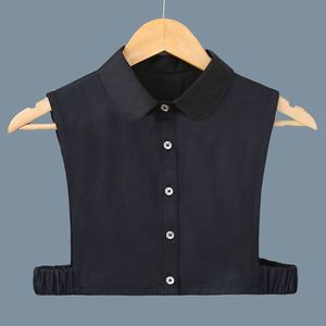 Gran oferta, Media camisa de cuello redondo para mujer en blanco y negro, cuello falso desmontable para mujer, cuello Dickey sin mangas para Decoración - Product Image 5