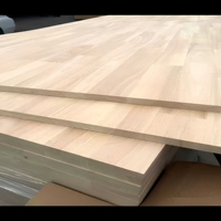 Panneau de bois massif en caoutchouc sans peinture, assemblé par joint de doigt, pour meubles, armoires, placards, placages, chaises, plateaux, tables à manger