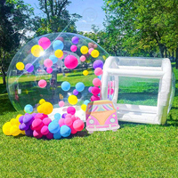 Dôme à bulles gonflable transparent en PVC pour événements festifs, cabane à bulles, cabine photo, pour adultes et enfants
