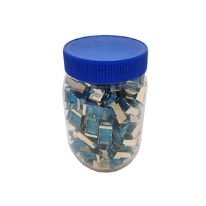 Bulk Rj45 Connectoren Cat5e Cat6 8p8c Modulaire Plug Vergulde Netwerkkabel Eindigt Stp Utp <span class=keywords><strong>Ethernet</strong></span> <span class=keywords><strong>Connector</strong></span> Jar Pack - Product Image 1