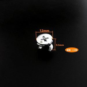 Conector de Rueda Excéntrica de 12 Placas para Muebles Metálicos, Accesorio de Fijación para Cajones y Armarios - Product Image 3