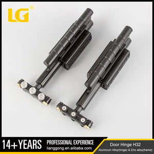 ISO9001 Ningbo Lianggong Китай OEM черные алюминиевые и цинковые двустворчатые дверные петли - Product Image 4