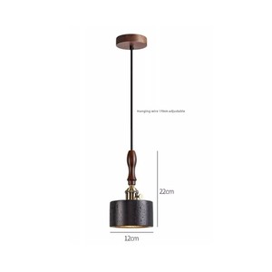 Candelabro de barra de campo americano Retro de una sola cabeza de <span class=keywords><strong>estilo</strong></span> <span class=keywords><strong>italiano</strong></span> Medieval de gama alta, diseñador medio para decoración de dormitorio y mesita de noche - Product Image 6
