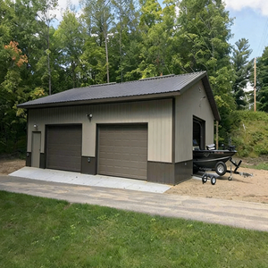 Structure <span class=keywords><strong>de</strong></span> <span class=keywords><strong>garage</strong></span> préfabriquée en acier galvanisé, abri <span class=keywords><strong>de</strong></span> stockage <span class=keywords><strong>de</strong></span> voitures extérieur antirouille à vendre, service tout-en-un - Product Image 1