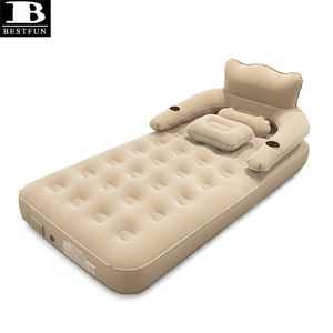 Matelas pneumatique multifonctionnel 3-en-1, portable, <span class=keywords><strong>empilable</strong></span>, connectable, <span class=keywords><strong>lit</strong></span> d'air double pour 4 personnes, pour le camping en plein air, pour les invités - Product Image 1