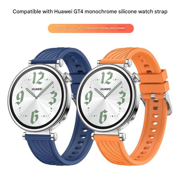 For Huawei for GT4 Compatible Smart Watch Band Official Style Grass Green Silicone with 18MM Interface Universal for All Models