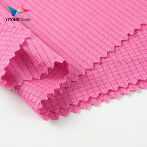 Kain Jersey Polyester Waffle Dry Fit 100 Gsm Grosir Pabrik, Kain 100% Polyester untuk Pakaian Olahraga - Product Image 5