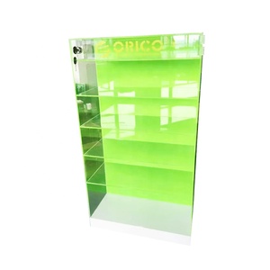Etalase toko ritel Modern dengan Slatwall Pmma yang dapat dikunci dan terlihat satu sisi pintu <span class=keywords><strong>Bar</strong></span> kabinet tampilan akrilik untuk minuman keras - Product Image 2