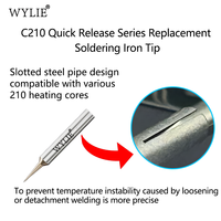 WYLIE C210 Ujung Solder Lepas Cepat, Ujung Pengganti Pemanas Cepat untuk Perbaikan Kabel Pita dan Kabel Terbang CPU Ponsel