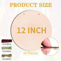Artisanat inachevé bois rond bricolage bois billette pour projets Cricut crochets de porte peinture à bois saint valentin artisanat