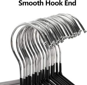 Cintres en plastique en gros, gain de place, avec rainures pour les épaules, pour usage quotidien standard - Product Image 2