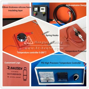 Coperta Riscaldante Personalizzata per Fusti da 55 Galloni, Nastro Riscaldante Flessibile in Silicone per Bombole di Gas - Product Image 4