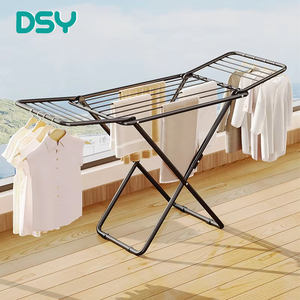 Stendibiancheria Salvaspazio in Metallo Pieghevole Stendino per Bucato con Ali - Product Image 1