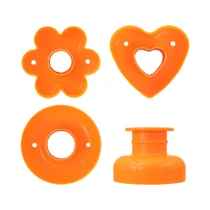 Оранжевая Пластиковая форма для бублика с цветами сливы, круглая форма для пончиков, одна независимая форма