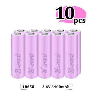 Литий-ионная перезаряжаемая 3500 мАч 3000 мАч 2600 мАч 2500 мАч nmc Высокоскоростная ячейка литий-ионная 18650 Батарея 3,7 В 3400 мАч для diy pack - Product Image 3