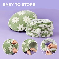 Vente chaude, coussin rectangulaire de luxe, peluche, pliable, tunnel pour chat, lit avec motif de fleurs vertes, pour toutes les saisons