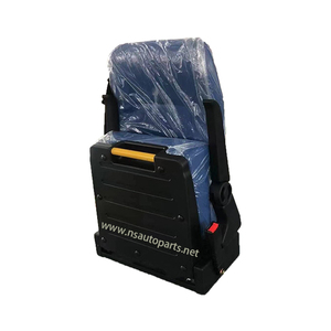 Pièces d'autobus personnalisées raisonnables Sièges passagers auto-pliants bleus Boîte en carton personnalisée Siège <span class=keywords><strong>de</strong></span> minibus confortable - Product Image 2