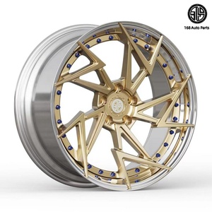 168 roues forgées en deux parties personnalisées de <span class=keywords><strong>18</strong></span> à 22 <span class=keywords><strong>pouces</strong></span>, roues <span class=keywords><strong>et</strong></span> <span class=keywords><strong>pneus</strong></span> de voiture de tourisme en alliage, adaptées à Mercedes Benz <span class=keywords><strong>BMW</strong></span> Honda - Product Image 1