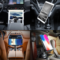 Support de téléphone et de tablette flexible pour voiture 2021 pour accoudoir central et utilisation sur bureau