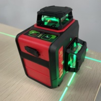 Niveau laser 360° Chine, niveau laser professionnel à faisceau, 12 lignes, niveaux laser rotatifs 3D, mode extérieur/intérieur, trépied