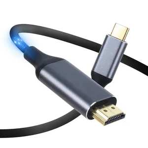VCOM 디스플레이 비디오 알루미늄 합금 케이블 USB C to HDMI 4K USB 유형 C에 HDTV AV TV 어댑터 플러그 앤 플레이 비디오 어댑터 케이블