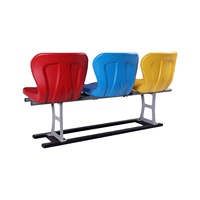 Sièges de stade en plastique à fixation au sol, sièges de gradins extérieurs, chaises en plastique pour terrains de football scolaires et lieux d'événements CS-SY-L