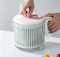 Handmatige groente- en fruitslinger, afgietmand voor thuiskeuken, dagelijks gebruik voor het afgieten van fruit en groenten.