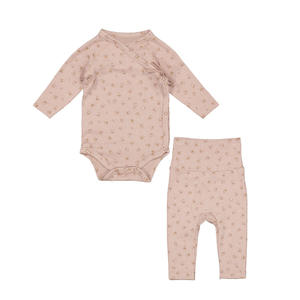 Conjunto de Ropa Infantil con Estampado Floral, Diseño 2022, Unisex, Otoño, Algodón, 2 Piezas - Product Image 3