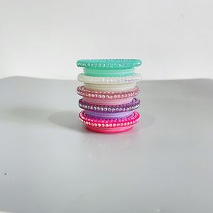Tapas de Plástico Acrílico Brillante con Pedrería de Colores para Latas de Refresco de 16 oz - Product Image 3