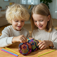 Planche d'activités sensorielles 3D, jouet anti-stress pour TDAH et autisme, cube en silicone multicolore portable pour les 14 ans et plus