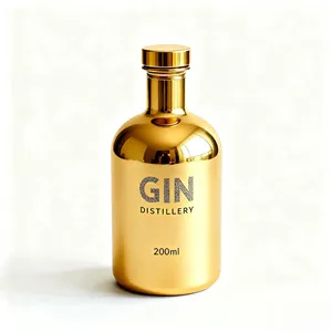 500ml 700ml 750ml Botella de vidrio de agua personalizada con cubierta de plástico de aluminio con tornillo - Product Image 2