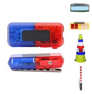 Red and Blue Rechargeable Traffic Shoulder light for traffic control led warning lamp