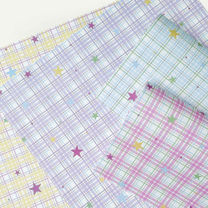 Star <b>Sweet</b> Plaid Dreamy <b>Flower</b> Wrapping Paper Color-Block Bouquet Wrapping Paper Material Florist Floral Art DIY - Product Image 1
