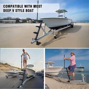 Ambitieuze Heavy-Duty Bootladdertrappen Met Antislip Aanhangwagens Met Tongstep Compatibel Met 4 Treden - Product Image 4