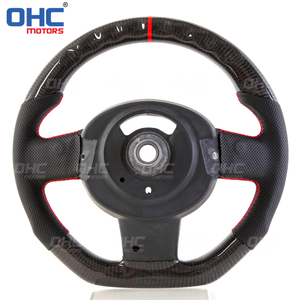 Volante de fibra de carbono con agujeros para coche, volante de rendimiento LED compatible con BMW <span class=keywords><strong>MINI</strong></span> <span class=keywords><strong>Cooper</strong></span> R55 <span class=keywords><strong>R56</strong></span> R57 R58 R59 - Product Image 2
