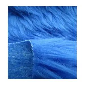 Custom wholesale faux fur fabric long pile artificial faux mink fur