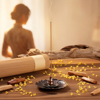 Bâtons d'encens à l'osmanthus et au bois de santal, 3 parfums (osmanthus, bois de santal et bois d'agar) pour usage domestique