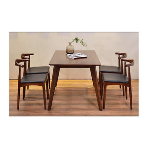 Đồ Nội Thất Bàn Ăn Giá Rẻ Bán Buôn Bộ Bàn Ăn Bằng Gỗ Cứng Tro Với 4 Ghế Đồ Nội Thất Gia Đình 1 Chiếc Bằng Gỗ Hiện Đại - Product Image 1