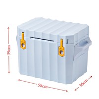 Boîte de rangement pour aliments et boissons pour le camping en plein air Glacière avec roues