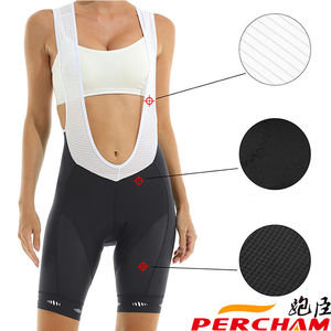 <span class=keywords><strong>Pantaloni</strong></span> sportivi personalizzati da <span class=keywords><strong>donna</strong></span> pantaloncini da ciclismo traspiranti ad asciugatura rapida con spalline imbottite per attrezzature sportive di supporto - Product Image 3