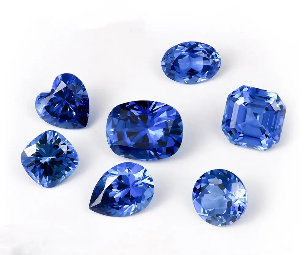Flow and Shine Lab Cultured Sapphire 1-3 Carat Round Shaped Lira Method Cultured Colored Gemstones