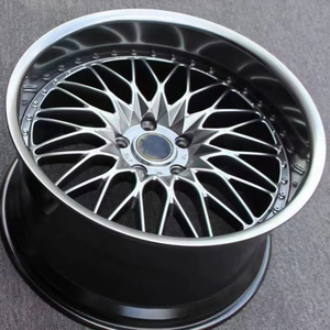 Jantes de voiture de tourisme 2 pièces style Deep Dish pour voiture de course, tailles décalées, entraxes 5x114.3 5x120 5x130, jantes de 17, 18, 19, 20 pouces - Product Image 1