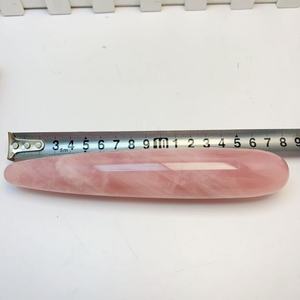 Großhandel Hochwertige Kristall Quarz Massage Zauberstab Heil kristall Massage Yoni Zauberstab für Frauen - Product Image 4