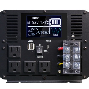 Pure Sine Wave 12V/24V/48V to 110V/220V AC Suitable for <b>Solar</b> Energy - Product Image 2