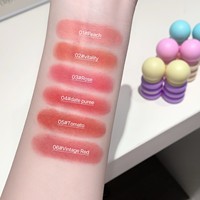 Rouge à lèvres SHAQINUO Soft Fog Contrast Color Lip Mud, fini mat, pour étudiants, fête, blanc, non collant, ne se décolore pas