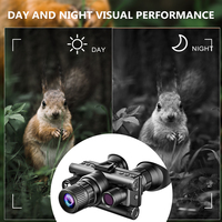 Binoculares de gafas de visión nocturna montados en la cabeza 4K para adultos Zoom digital infrarrojo 8X para caza, diversión al aire libre por la noche