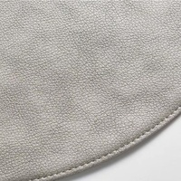 Tapis de table à manger Napperons de luxe Napperons de table Napperons ronds en cuir PU