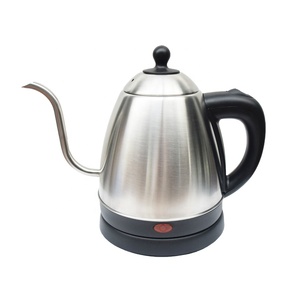 NEW Larger Power 1360W Beautiful 0.8L Stainless Steel Cordless Small Gooseneck Coffee <b>Kettle</b> <b>Temperature</b> <b>Control</b> - Product Image 1