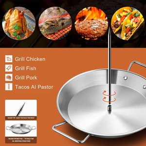 Utung Vertical Skewer Grill Stainless Steel Upright Screw Pan With 3 Detachable Rods For Home Cooking - Product Image 3