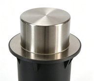 Borne de stationnement intelligente escamotable avec boîtier de commande intelligent, poteau électrique automatique en acier inoxydable 304 pour allée